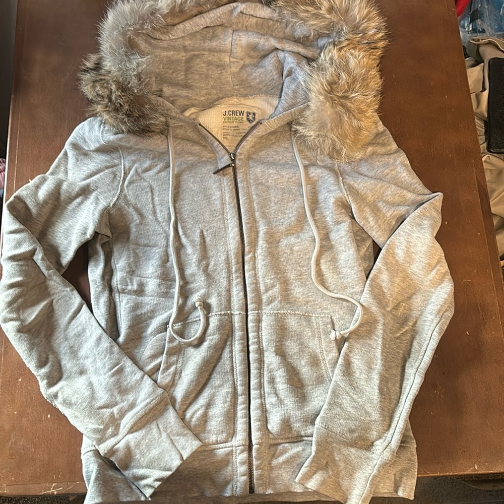 J Crew Grey Vintage Jacket- S